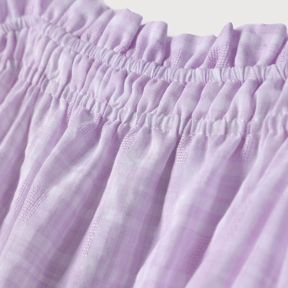 NWT Lulu’s Dress Lavender Plaid Ruffled Top
Midi Dress Size Medium - Picture 3 of 7